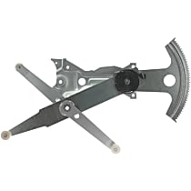 Front, Passenger Side Power Window Regulator, Without Motor, OE Replacement Series