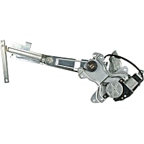82-1911AR Front, Driver Side Power Window Regulator, With Motor