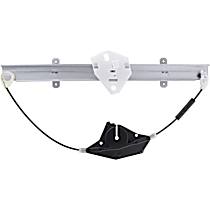 82-360A Front, Driver Side OE Replacement Series Power Window Regulator, Without Motor