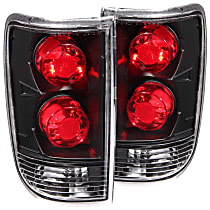 211005 Driver and Passenger Side Halogen Tail Light, Without bulb(s)