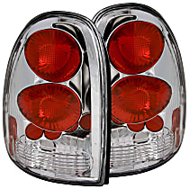 211037 Driver and Passenger Side Halogen Tail Light, Without bulb(s)