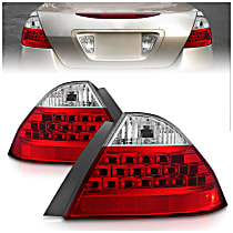 221143 Driver and Passenger Side Halogen Tail Light Without bulb(s)