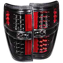 311145 Driver and Passenger Side LED Tail Light, With bulb(s), Clear Lens, Black Interior, LED Series
