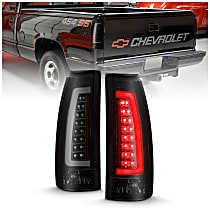 311345 Driver and Passenger Side LED Tail Light, With bulb(s), Smoked Lens, LED Series