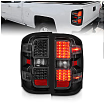 311423 Driver and Passenger Side LED Tail Light With bulb(s), Fits Factory Halogen Tail Light Models Only