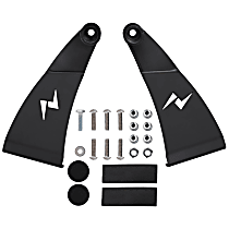 851070 Light Bar Mounting Kit - Powdercoated Black, Direct Fit, Set of 2