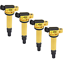 Ignition Coil, Import Cop Coil; Supercoil; Silicone Magnetic Steel Core, Set of 4, 4 Cyl 2.7L, COP SuperCoil Series - 