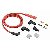 Single Wire Replacement Kit - Staight and 90° Spark plug boots - Universal - Red