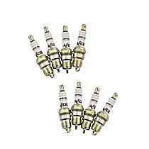 U-Groove Spark Plug, Header Plug, 14mm Thread, .460 In. Reach, Tapered Seat, 5/8 Hex, Projected Tip, Resistor, 2 Of PN[0574S-4], 8 Pack, 0.044 In. Plug Gap, Set of 8, 5.8L, C-Cut Series - 