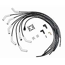 9002C Spark Plug Wires, Pro Fit Ceramic, Spiral Core, 8mm, Black, Set
