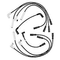 Custom Fit Extreme 9000 Ceramic Spark Plug Wire Set; 8Mm Ferro-Spiral Core Wire, Set of 6, Extreme 9000 Ceramic Boot Series - 