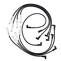 Custom Fit Extreme 9000 Ceramic Spark Plug Wire Set; 8Mm Ferro-Spiral Core Wire; Stock Coil Boots, Set of 8, Extreme 9000 Ceramic Boot Series - 