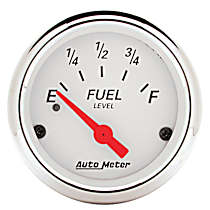 1317 Arctic White Series Gauge, Fuel Level, 2 1/16in. 240olme To 33olmf, Electric
