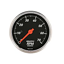 1478 Designer Black Series Gauge, Tachometer, 3 1/8in. 7K Rpm, In-Dash.