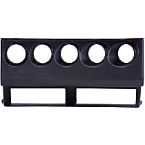 15218 Gauge Pod - Black, Plastic, Direct Fit, Sold individually