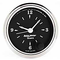 1785 Old Tyme Black Series Gauge, Clock, 2 1/16in. 12Hr, Analog.