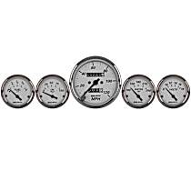 1901 American Platinum Gauge Kit, 5 Pc. 3 1/8in. & 2 1/16in. Mech. Speedometer.