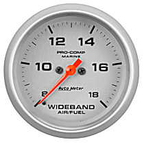 200870-33 Marine Silver Gauge, Air/Fuel Ratio-Wideband, Analog, 2 5/8in. 8