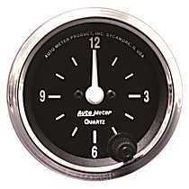 201019 Cobra Series Gauge, Clock, 2 1/16in. 12Hr, Analog.