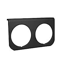 2237 Gauge Mounting Panel, Dual, 2 1/16in. Black, Aluminum