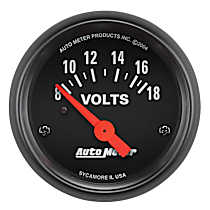 2645 Z-Series Gauge, Voltmeter, 2 1/16in. 18V, Electric