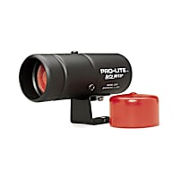 3240 Warning Light, Black Pro-Lite, Incl. Red Lens & Night Cover