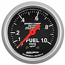 3311-J Sport-Comp Series Gauge, Fuel Pressure, 2 1/16in. 1.0Kg/Cm2, Mechanical.