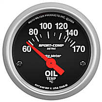 3348-M Sport-Comp Series Gauge, Oil Temp, 2 1/16in. 60-170f, Electric.