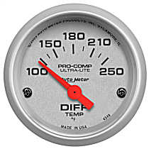 4349 Ultra-Lite Series Gauge, Differential Temp, 2 1/16in. 100-250f, Electric.