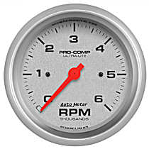 4475 Ultra-Lite Series Gauge, Tachometer, 3 3/8in. 6K Rpm, In-Dash.