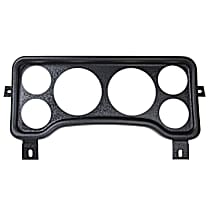 5381 Gauge Mount, Direct Fit Dash Panel, 6 Gauge (3 3/8in. X2, 2 1/16in. X4), Jeep Tj/Xj