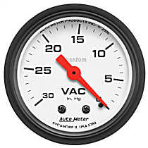 5784 Phantom Series Gauge, Vacuum, 2 1/16in. 30Inhg, Mechanical.
