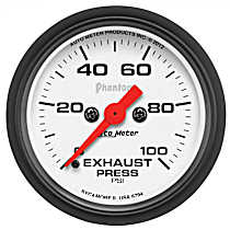 5794 Phantom Series Gauge, Exhaust Press, 2 1/16in. 100Psi, Digital Stepper Motor.