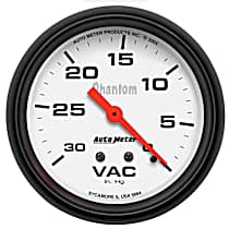 5884 Phantom Series Gauge, Vacuum, 2 5/8in. 30Inhg, Mechanical.