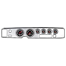 7028-DB Designer Black Series Direct Fit Dash Kit, Firebird 70-81, Tach/Mph/Fuel/Oilp/Wtmp/Volt.