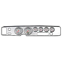 7028-UL Ultra-Lite Direct Fit Dash Kit, Firebird 70-81, Tach/Mph/Fuel/Oilp/Wtmp/Volt.