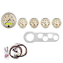 7042-AB Direct Fit Dash Kit, Chevy Car 53-54, Mph/Fuel/Oilp/Wtmp/Bat, Ab