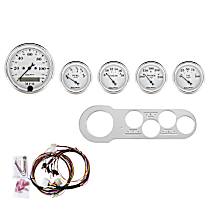7042-OTW Direct Fit Dash Kit, Chevy Car 53-54, Mph/Fuel/Oilp/Wtmp/Bat, Otw