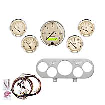 7044-AB Direct Fit Dash Kit, Nova 62-65, Mph/Fuel/Oilp/Wtmp/Bat, Ab