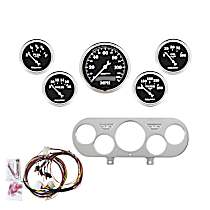 7044-OTB Direct Fit Dash Kit, Nova 62-65, Mph/Fuel/Oilp/Wtmp/Bat, Otb