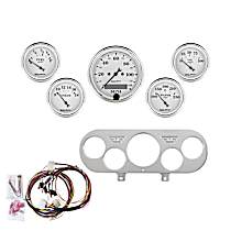 7044-OTW Direct Fit Dash Kit, Nova 62-65, Mph/Fuel/Oilp/Wtmp/Bat, Otw