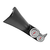 7084 Ultra-Lite Diesel Gauge Kit, A-Pillar, Gm 01-07, Boost/Egt, 35Psi/1,600f.