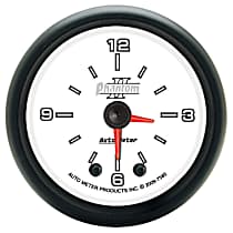 7585 Phantom II Series Gauge, Clock, 2 1/16in. 12Hr, Analog.