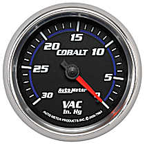 7984 Cobalt Series Gauge, Vacuum, 2 5/8in. 30Inhg, Mechanical.