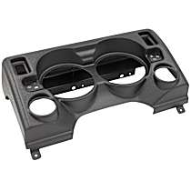 90010 Gauge Mount, Direct Fit Dash Panel, 4 Gauge (5in. X2, 2 1/16in. X2), Jeep Tj