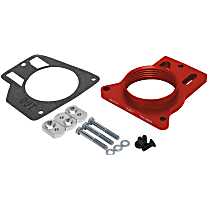 200-512-1 Throttle Body Spacer - Anodized Red, Aluminum, Direct Fit, Sold individually