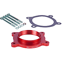 200-543 Throttle Body Spacer - Anodized Red, Aluminum, Direct Fit, Sold individually