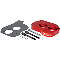 200-550 Throttle Body Spacer - Anodized Red, Aluminum, Direct Fit, Sold individually