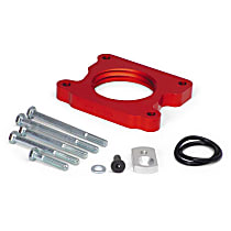 200-589 Throttle Body Spacer - Anodized Red, Aluminum, Direct Fit, Sold individually