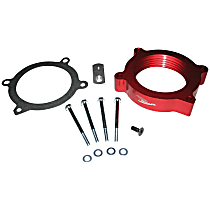 200-617 Throttle Body Spacer - Anodized Red, Aluminum, Direct Fit, Sold individually